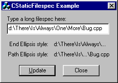 CStaticFilespec example